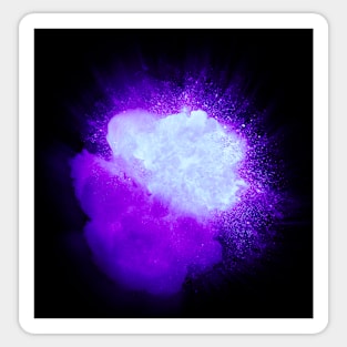 Realistic ultraviolet explosion with sparks and smoke Sticker